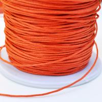 Sznurek woskowany pomarańczowy 1 mm  Sznurek woskowany pomarańczowy 1 mm