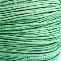 Sznurek woskowany seledynowy 1 mm  Sznurek woskowany seledynowy 1 mm
