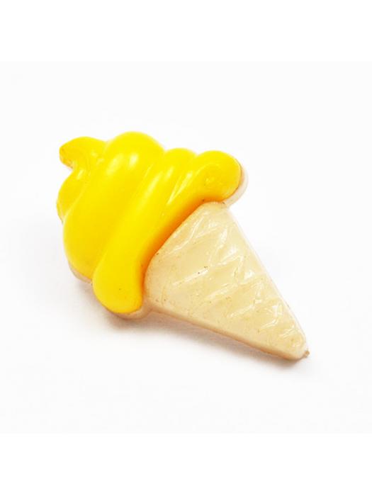 Guzik lody żółty