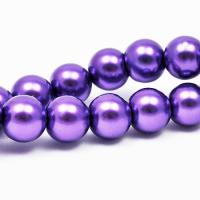Koraliki szklane perła fioletowe 10 mm 10szt. Koraliki szklane perła fioletowe 10 mm 10szt.
