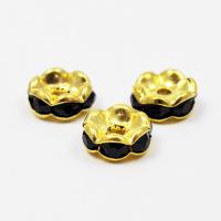 Przekładka z czarnymi cyrkoniami złota