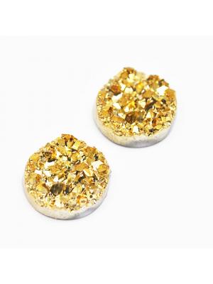 Kaboszon druzy gold 12 mm Kaboszon druzy gold 12 mm