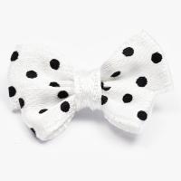 Kokardka dots biała Kokardka dots biała