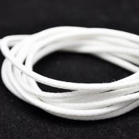 Sznurek woskowany biały 1,5 mm błyszczący Sznurek woskowany biały 1,5 mm błyszczący