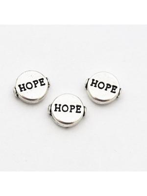 Koralik srebrny hope