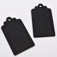 Zawieszka drewniana tag czarna Zawieszka drewniana tag czarna