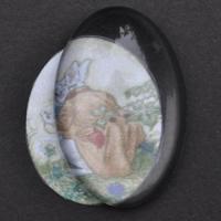 Kaboszon szklany przezroczysty 20 x 30 mm Kaboszon szklany przezroczysty 20 x 30 mm