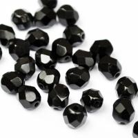 Koraliki czeskie Fire Polished jet 6 mm 10 szt. Koraliki czeskie Fire Polished jet 6 mm 10 szt.