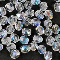 Koraliki czeskie Fire Polished 4mm Crystal AB 10 szt. Koraliki czeskie Fire Polished 4mm Crystal AB 10 szt.