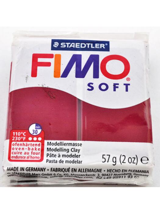 Modelina Fimo 23 Wiśniowy 1/2 kostki