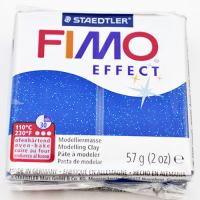 Modelina Fimo 302 Niebieski Brokatowy 1/2 kostki Modelina Fimo 302 Niebieski Brokatowy 1/2 kostki