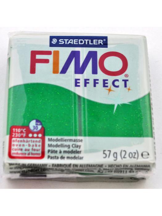 Modelina Fimo 502 Zielony Brokatowy 1/2 kostki