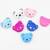 Koralik drewniany miś 2 szt. Koralik drewniany miś 2 szt.