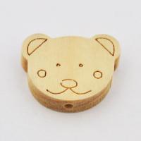 Koralik drewniany naturalny miś Koralik drewniany naturalny miś