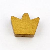 Koralik drewniany złota korona Koralik drewniany złota korona