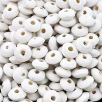 Koralik drewniany oponka 10 mm biały Koralik drewniany oponka 10 mm biały