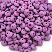 Koralik drewniany oponka 10 mm lawendowy