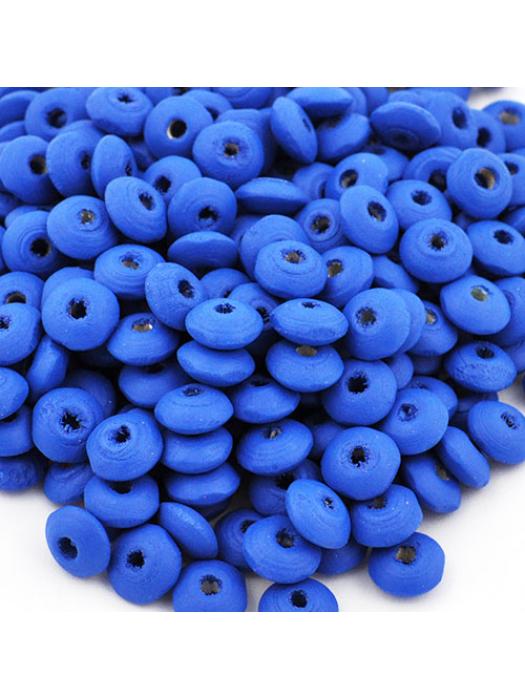Wood bead abacus blue