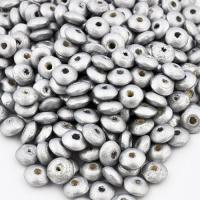 Koralik drewniany oponka 10 mm srebrny