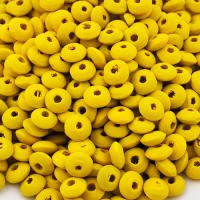 Koralik drewniany oponka 10 mm żółty Koralik drewniany oponka 10 mm żółty