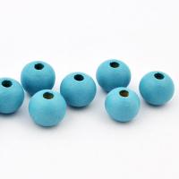 Koralik drewniany jasnoniebieski 10 mm Koralik drewniany jasnoniebieski 10 mm