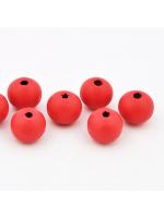 Wood bead 10 mm coral