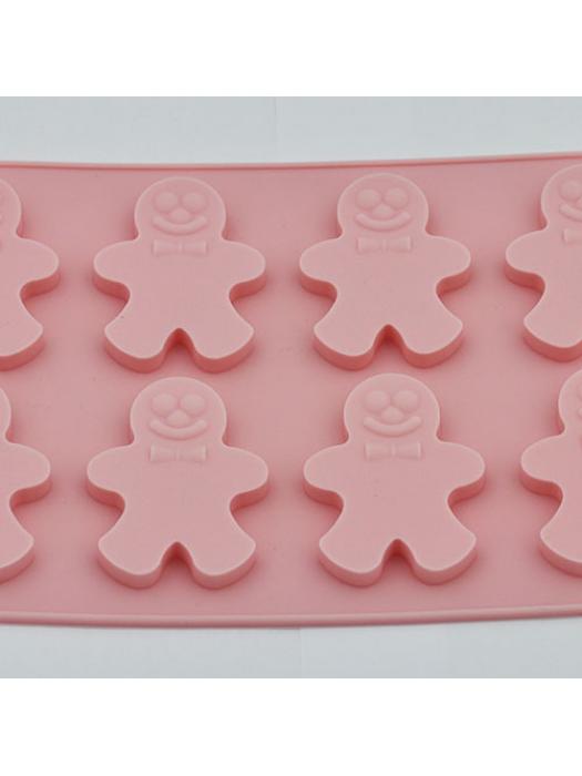 Forma silikonowa różowa spożywcza gingerbread men