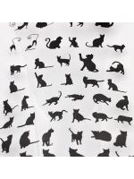 Resin pvc pattern black cats