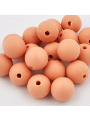 Koralik silikonowy 12 mm brzoskwiniowy Koralik silikonowy 12 mm brzoskwiniowy