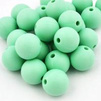 Koralik silikonowy 12 mm blue green Koralik silikonowy 12 mm blue green