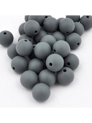 Koralik silikonowy 12 mm szary Koralik silikonowy 12 mm szary