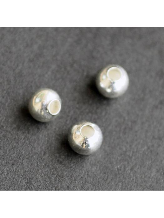 Spacer bead 50 pcs silver