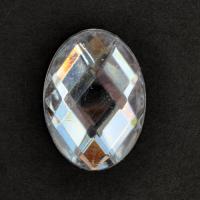 Kaboszon akrylowy fasetowany 18 x 13 mm