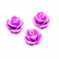 Flower light red 10 mm cabochon