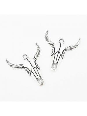 Zawieszka srebrna głowa krowy