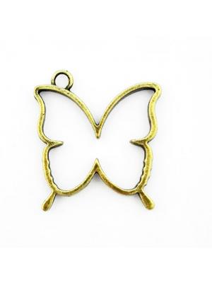 Zawieszka antyczna ramka motyl  Zawieszka antyczna ramka motyl