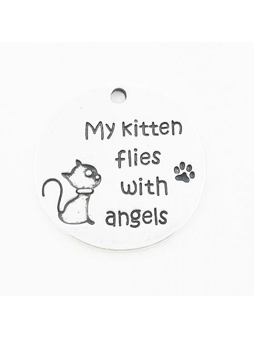 Zawieszka my kitten flies with angels