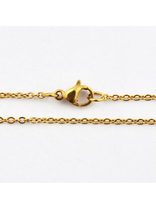 Chains steel  gold 45 cm