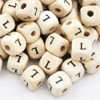 Koralik drewniany literka L Koralik drewniany literka L