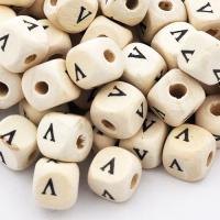 Koralik drewniany literka V