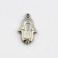 Zawieszka ze stali srebrna ręka hamsa 3D Zawieszka ze stali srebrna ręka hamsa 3D