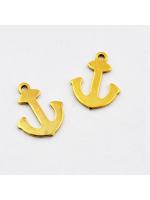 Pendant Stainless Steel gold anchor