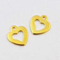 Zawieszka stal nierdzewna złota serce 11 mm Zawieszka stal nierdzewna złota serce 11 mm