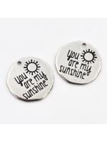 Pendant Stainless Steel you are my sunshine