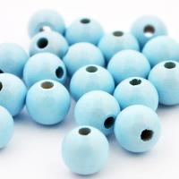 Koralik drewniany kula 10 mm jasnoniebieski CE Koralik drewniany kula 10 mm jasnoniebieski CE