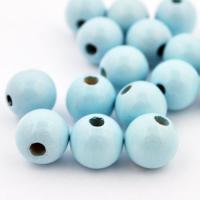 Koralik drewniany kula 12 mm jasnoniebieski CE Koralik drewniany kula 12 mm jasnoniebieski CE
