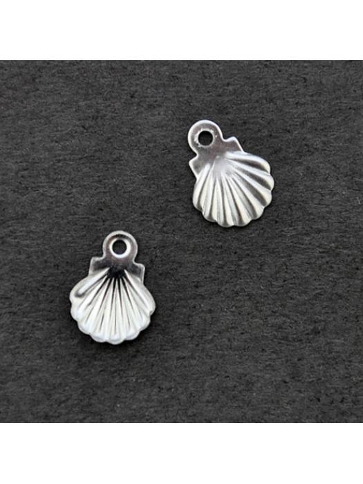 Pendant Stainless Steel silver  shell