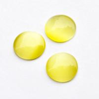 Kocie oko kaboszon żółty