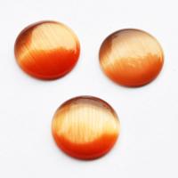 Kocie oko kaboszon pomarańczowy