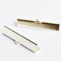 Końcówka do wstążki srebrna 35 x 8 mm Końcówka do wstążki srebrna 35 x 8 mm